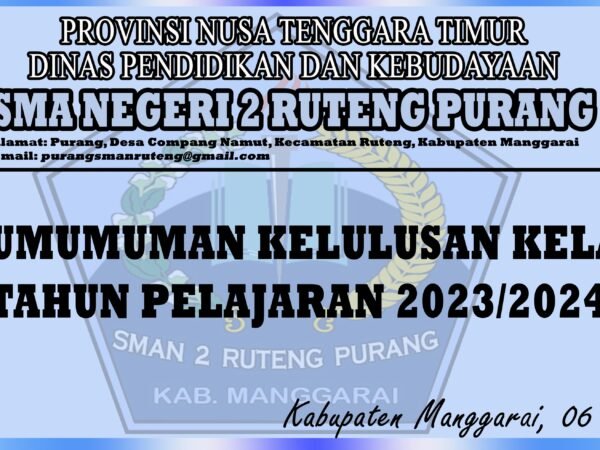 Rapat Pengumuman Kelulusan Peserta Didik Kelas XII Tahun Pelajaran 2023/2024